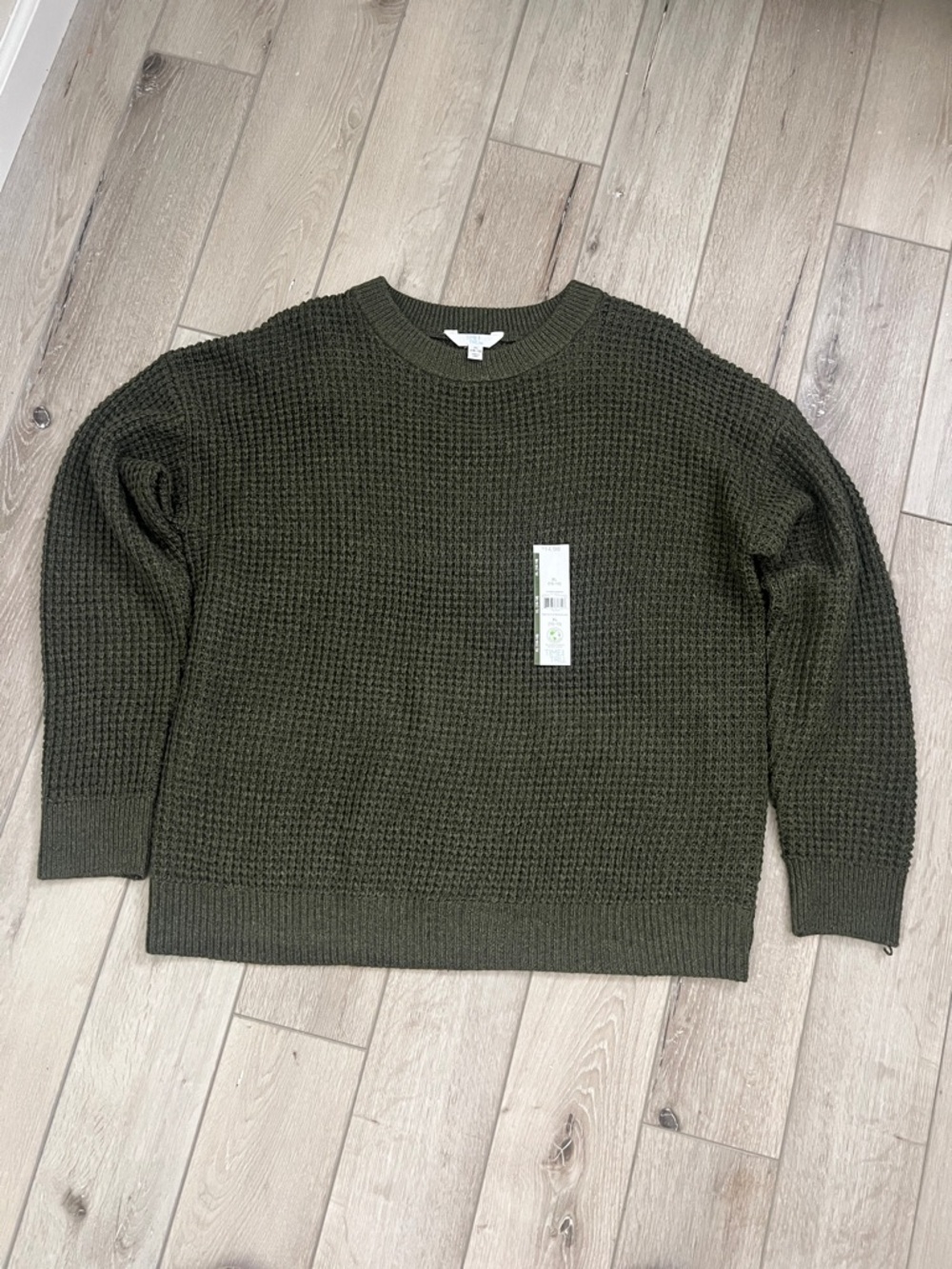 Time & Tru Waffle Sweater